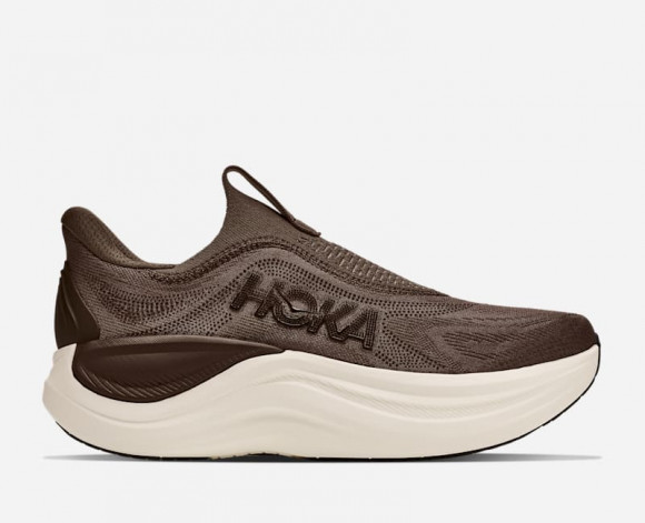 HOKA Men's Skyward Laceless Recovery Shoes in Cliff Grey/Cast Iron - 1168876-CYCS