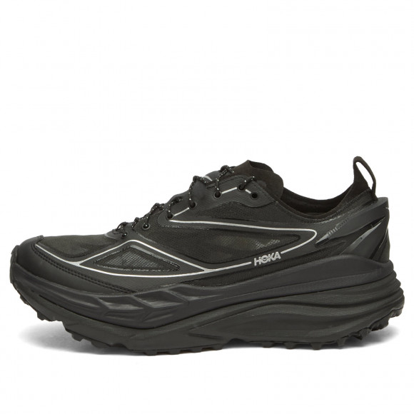 HOKA ONE ONE U Stinson One7 Sneaker in Black/Silver - 1168931-BKSV