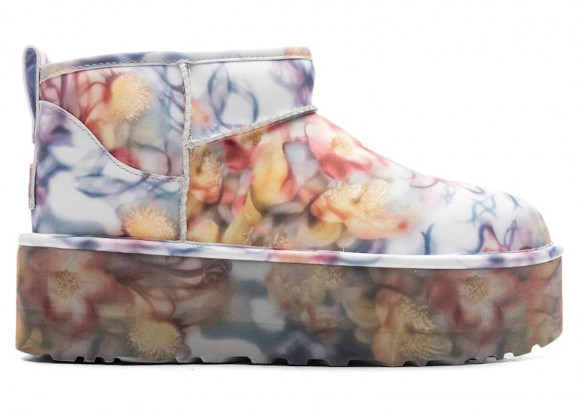 (WMNS) UGG Classic Ultra Mini Platform Boots 'Collina Strada Light Blue Floral' - 1170171-LLF