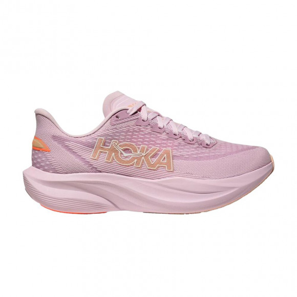 HOKA Wmns Mach 7 D Wide 'Lilac Crm Tangerine Glow' | Purple | Women's Size 9 - 1171906-LRMT