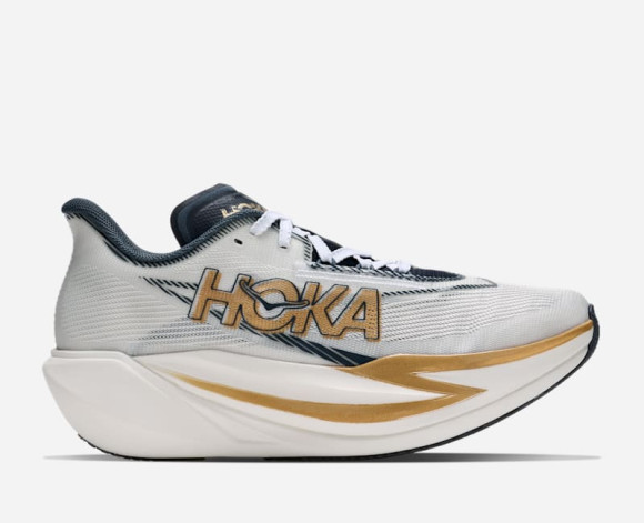 HOKA Cielo X1 3.0 Race Shoes in Frost/Gold - 1171927-FTG