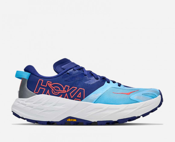 HOKA Women's Speedgoat 7 Trail Shoes in Blueberry/Cosmic Grey - 1171929-BYCS