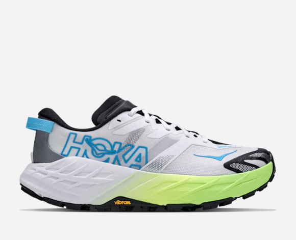 HOKA Women's Speedgoat 7 Trail Shoes in Frost/Neon Yuzu - 1171929-FYZ