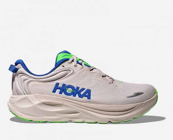 HOKA Men's Gaviota 6 Road Running Shoes in Grout/Stucco - 1171932-GRTS