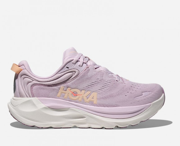 HOKA Women's Gaviota 6 Road Running Shoes in Lilac Cream/Fragrant Lilac - 1171933-LMF