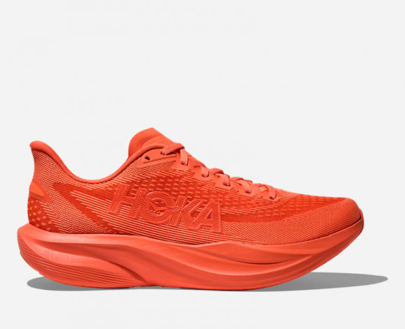 HOKA Women's Mach 7 Road Running Shoes in Bell Pepper/Bell Pepper - 1171938-BLLP