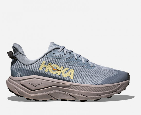 HOKA Men's Challenger 8 GORE-TEX Trail Shoes in Washed Blue/Cement - 1171958-WLCM