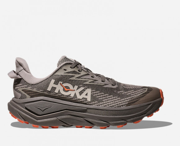 HOKA Women's Challenger 8 GORE-TEX Trail Shoes in Cement/Gravel - 1171959-CVL