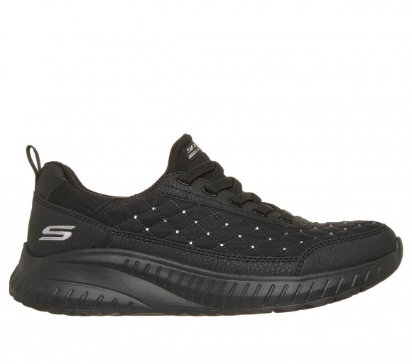 Skechers Women's BOBS Sport Squad Chaos - Cosy Fit Crystal Rain Sneaker in Off White - 117204