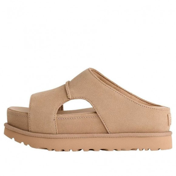 (WMNS) UGG Goldenstar Hi Cutout Slide Platform 'Sand' 1175132-SAN - 1175132-SAN