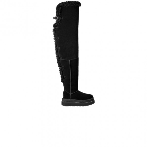 Sacai x UGG Wmns Thigh High Boot 'Black' | Women's Size 7 - 1175215-BLK