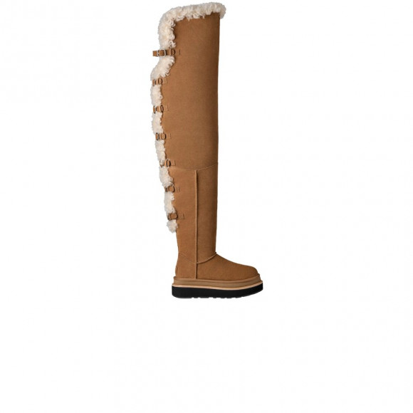 Sacai x UGG Wmns Thigh High Boot 'Chestnut' | Tan | Women's Size 8 - 1175215-CHE