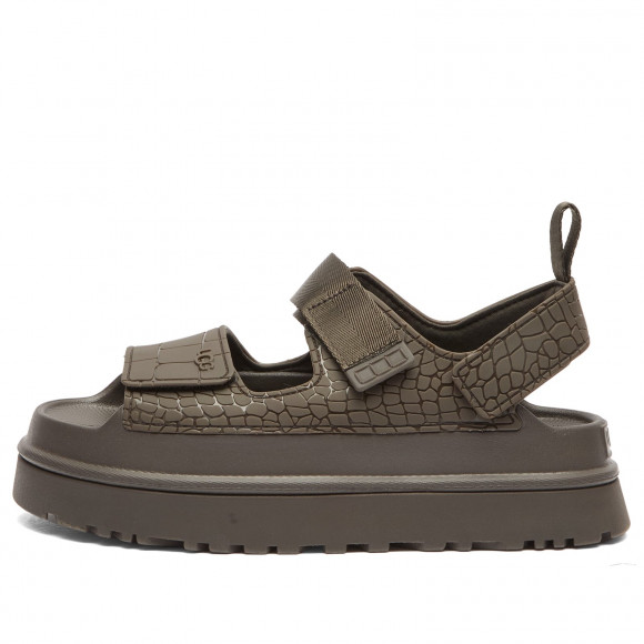 UGG Women's Goldenglow Embossed Sandal in Dense Smoke - 1175311-DNSS