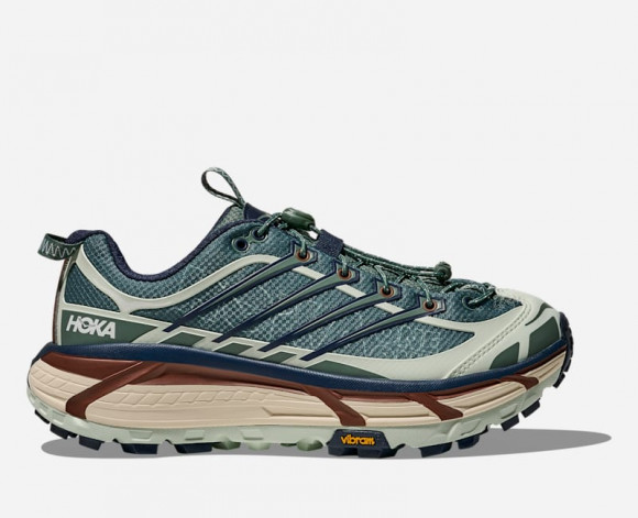 HOKA Mafate Three2 Lifestyle Shoes in Fern/Varsity Navy - 1175490-FVY