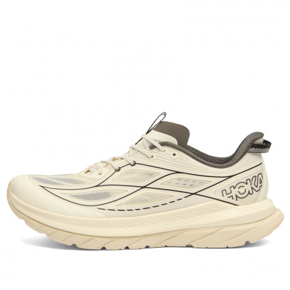 HOKA ONE ONE Men's Mach Remastered Sneaker in Eggshell/Asphalt Grey - 1176250-EHL