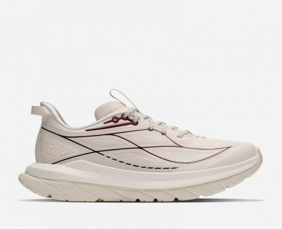 HOKA Women's Mach Remastered Lifestyle Shoes in Alabaster/Cherry Syrup - 1176251M-ASY