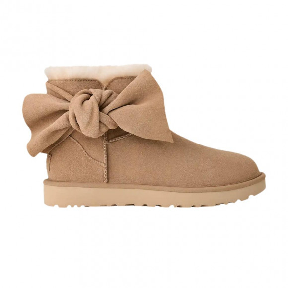 UGG Wmns Classic Mini Bow 'Sand' | Tan | Women's Size 9 - 1176310-SAN