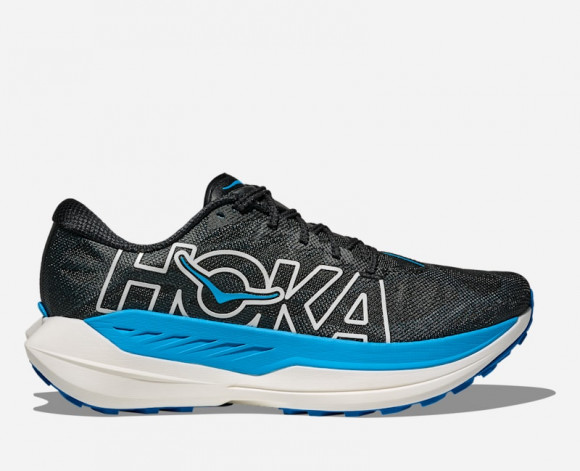 HOKA Women's Rocket X Trail in Black/Skyward Blue - 1176331-BKSK