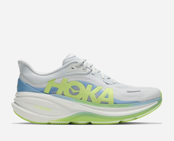 HOKA Clifton PRO Chaussures pour Homme en Moonrise Grey/Neon Yuzu | Running Sur Route - 1176510-MRYN