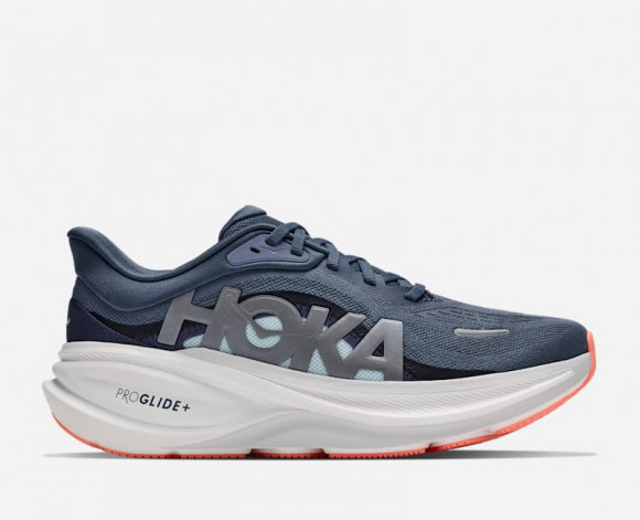 HOKA Women's Clifton PRO Road Running Shoes in Faded Navy/Glimmering Blue - 1176530-FYGL