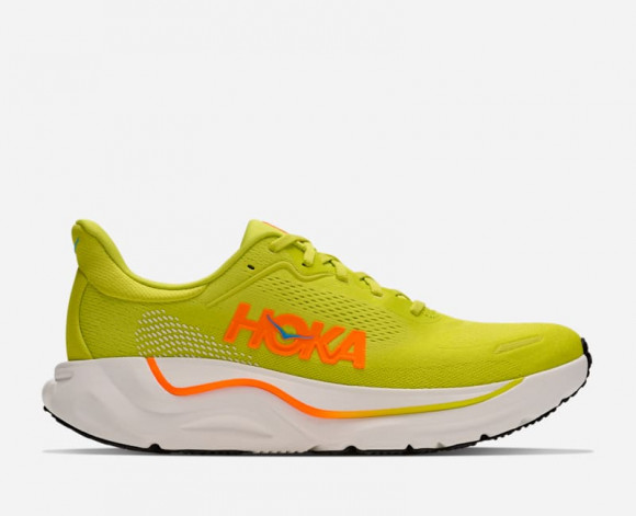 HOKA Men's Arahi 9 Road Running Shoes in Hoka Citrus/Neon Tangerine - 1176531-HSN