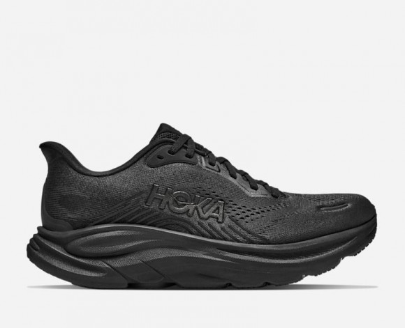 HOKA Men's Clifton 11 Road Running Shoes in Black - 1176572-BBLC