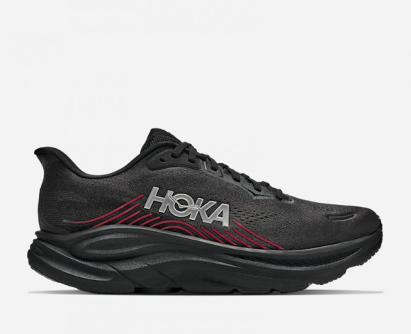 HOKA Men's Clifton 11 Road Running Shoes in Black/Pepper - 1176572-BLCKP