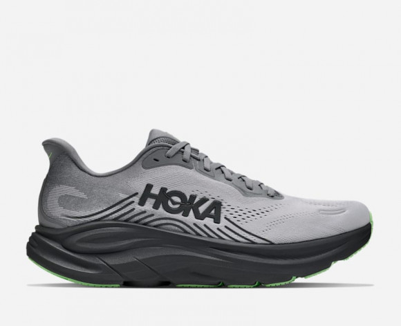 HOKA Men's Clifton 11 Road Running Shoes in Galactic Grey/Stardust - 1176572-GLCT
