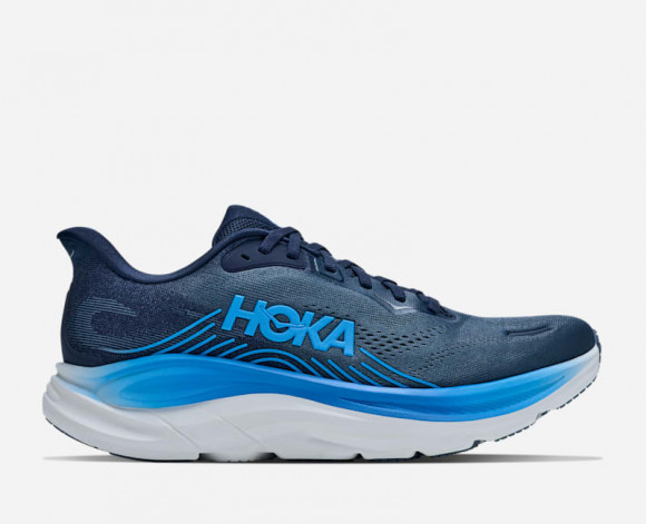 HOKA Men's Clifton 11 Road Running Shoes in Varsity Navy/Faded Navy - 1176572-VFD
