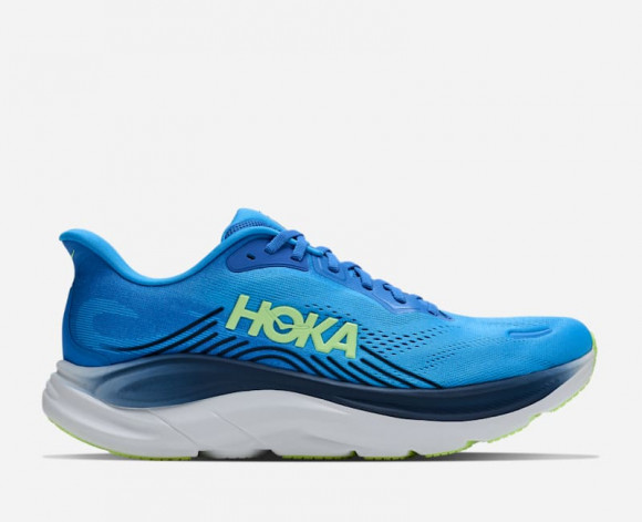 HOKA Men's Clifton 11 Road Running Shoes in Virtual Blue/Soft Cobalt - 1176572-VSF