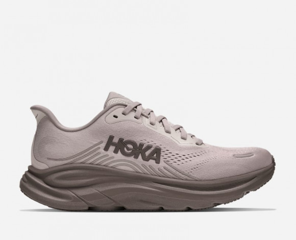 HOKA Women's Clifton 11 Road Running Shoes in River Rock Grey/Boulder Grey - 1176573-RRYB
