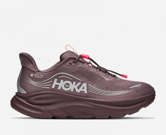 HOKA Women's Clifton 11 GORE-TEX® Road Running Shoes in Smoky Quartz/Deep Mauve - 1176575-SZD
