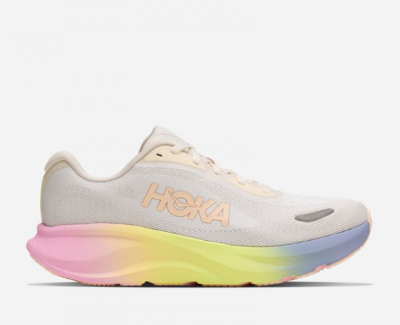 HOKA Women's Rincon 5 Road Running Shoes in Alabaster/Tangerine Glow - 1176631-ARTN