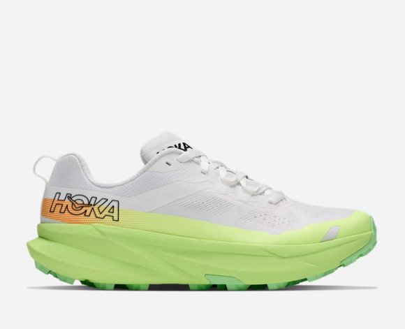 HOKA Women's Torrent 5 Trail Shoes in Frost/Neon Yuzu - 1176634-FYZ
