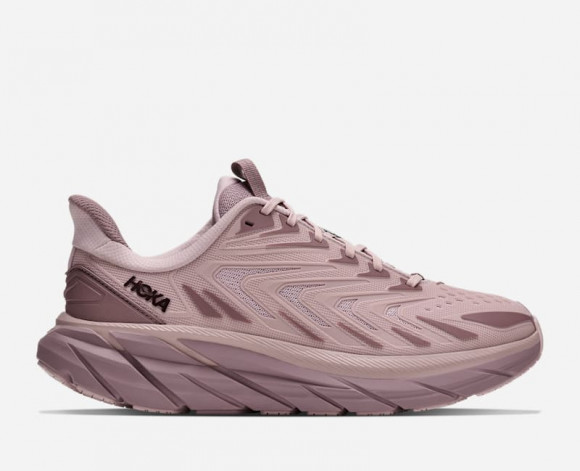 HOKA Women's Clifton UTL Lifestyle Shoes in Pink Opal/Deep Mauve - 1176644-PLDP