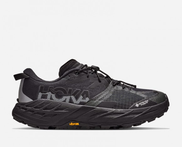 HOKA Men's Speedgoat 7 GORE-TEX® Trail Shoes in Black/Carbon Black - 1176674-BBNB