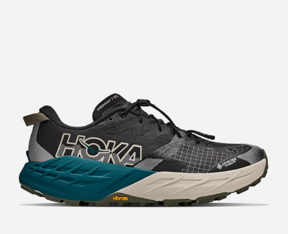 HOKA Men's Speedgoat 7 GORE-TEX® Trail Shoes in Tidal Wave/River Rock Grey - 1176674-TKG