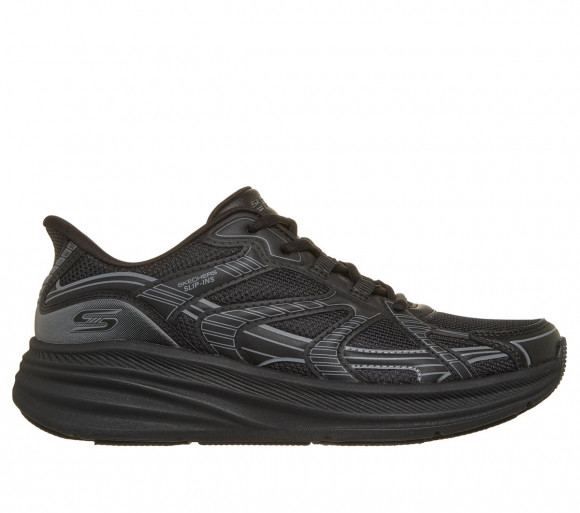 Skechers Women's Slip-ins: BOBS Skillz - Kick It Sneaker in Black - 117762