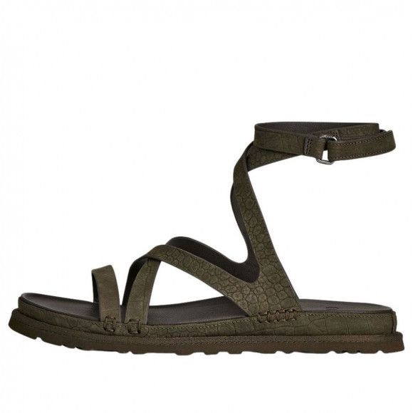 (WMNS) UGG GoldenGaze Embossed Ankle Wrap Sandals 'Dense Smoke' 1178570-DNSS - 1178570-DNSS
