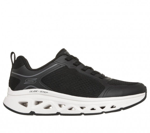 Skechers Women's BOBS Sport Arc Waves Remix Sneaker in Black - 117861