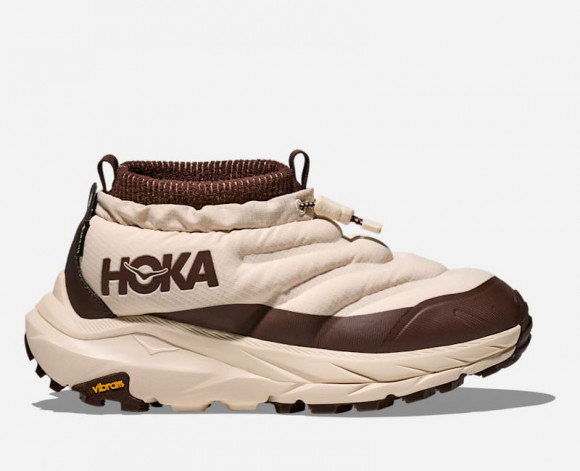HOKA Women's Kaha 2 Frost Moc GORE-TEX Halfdays Lifestyle Shoes in Oat Milk/Spiked Cocoa - 1178631-OPK