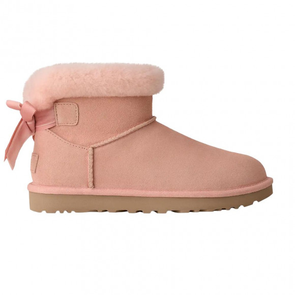 UGG Wmns Mini Bailey Mixed Bow Boot 'Beige Blush' | Pink | Women's Size 8 - 1178790-BGB