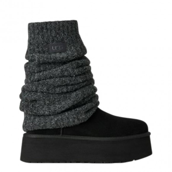UGG Wmns Classic Mini Dipper Legwarmer Boot 'Black' | Women's Size 9 - 1178990-BLK