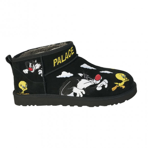 Palace x Looney Tunes x UGG Classic Ultra Mini Boot 'Black' | Men's Size 5 - 1181891-BLK