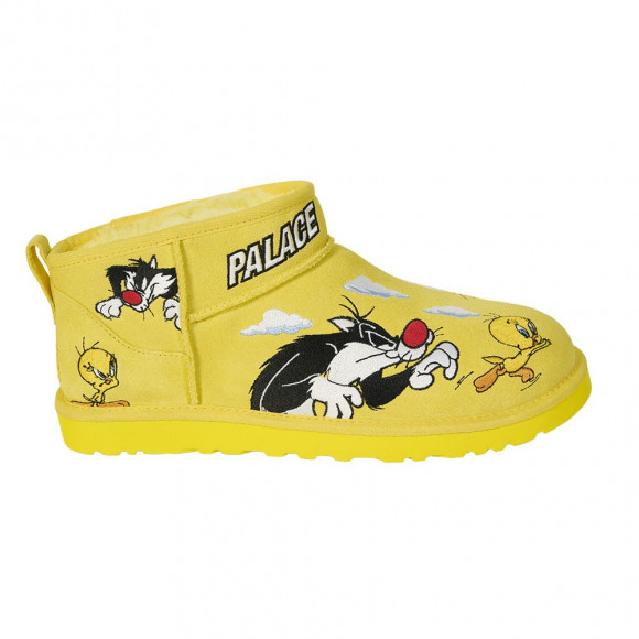Palace x Looney Tunes x UGG Classic Ultra Mini Boot 'Yellow' | Men's Size 12 - 1181891-YEL