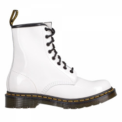 Dr. Martens White Patent Lamper Boot - 11821104