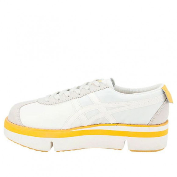 Onitsuka Tiger Pokkuri Sneaker Pf White/Yellow Shoes (SNKR/Women's) 1182A127-100 - 1182A127-100
