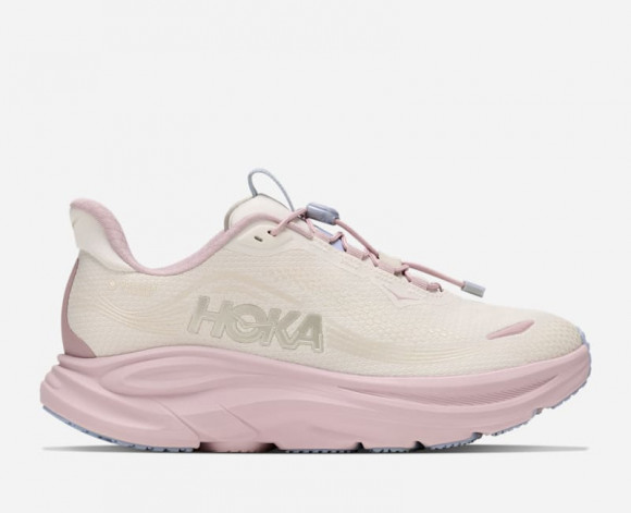 HOKA Women's Clifton 11 GORE-TEX® Road Running Shoes in Alabaster/Pink Opal - 1183115-AKP