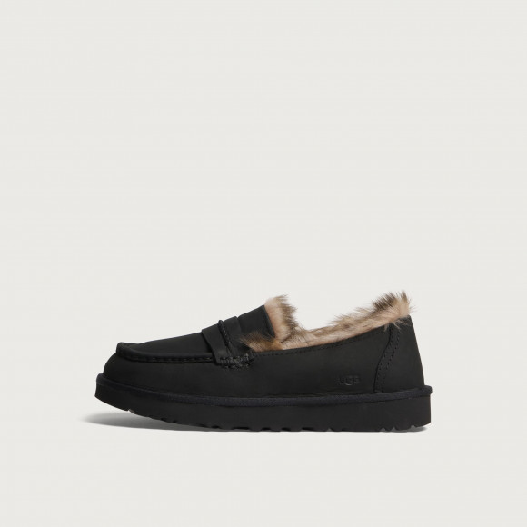 UGG Women's Ellis Nubuck Loafer in Black - 1183310-BLK