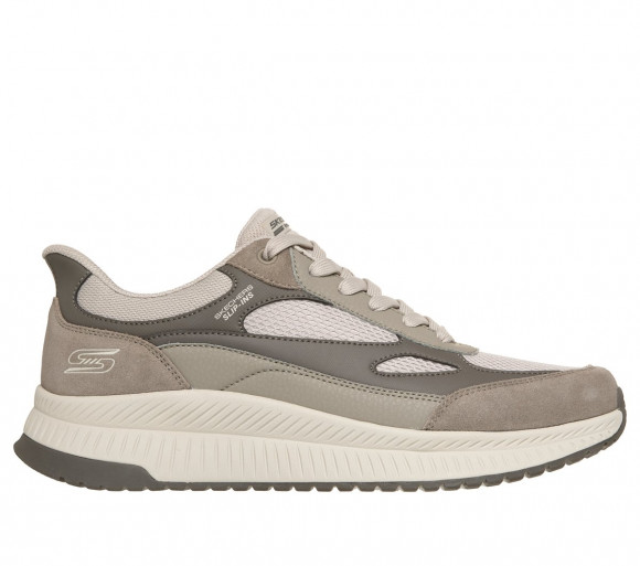 Skechers Men's Slip-ins: BOBS Sport Squad 4 - Core Look Sneaker in Taupe - 118412